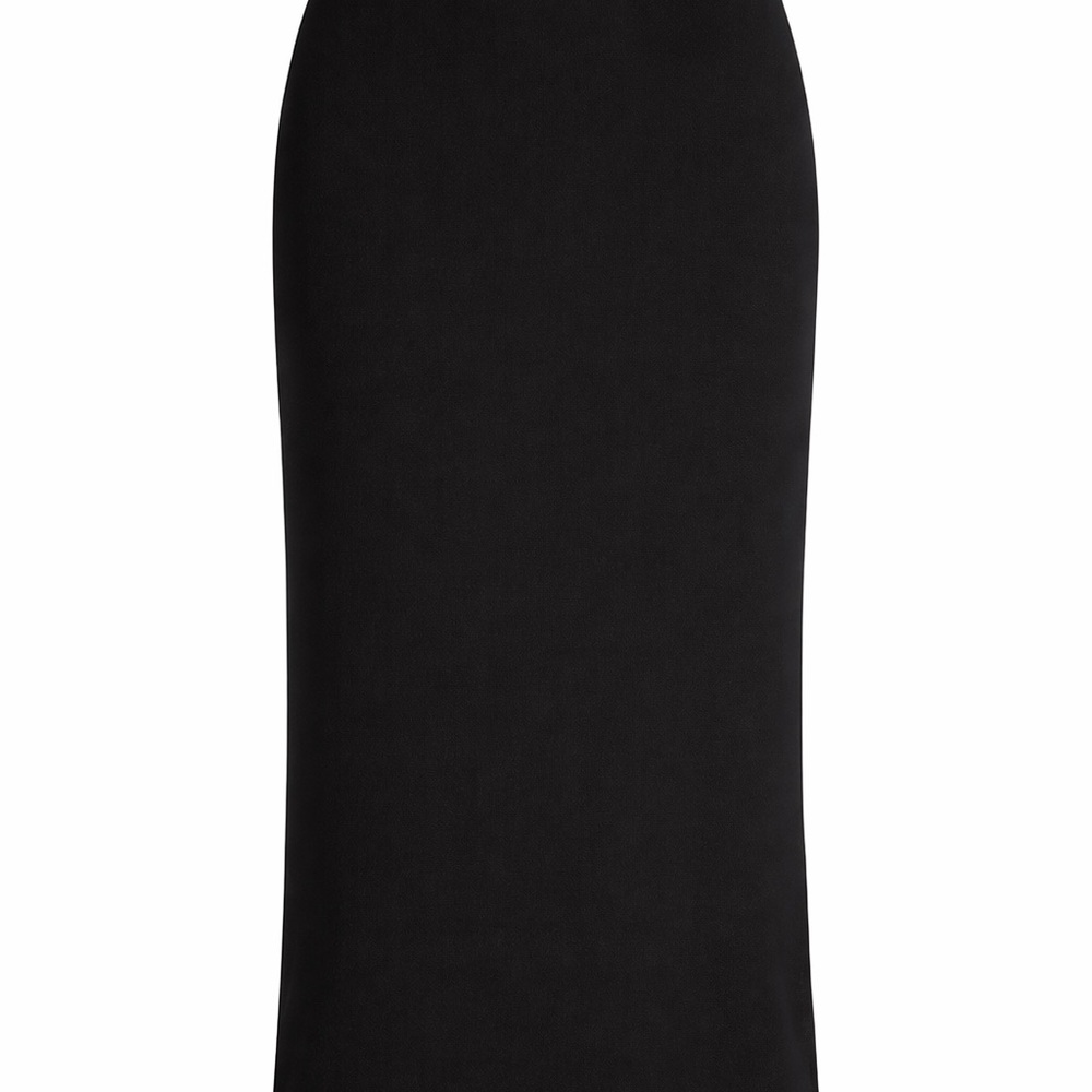 Zara Classic Black Midi Pencil Skirt (Back Slit)